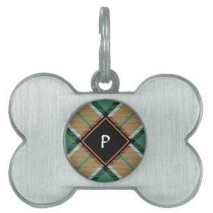 Médaillons Pour Animaux Domestiques Étiquette d'identification de Clan Pollock Tartan