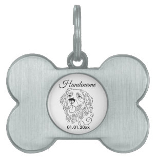 Médaillons Pour Animaux Domestiques Étiquette personnalisée pour Hovawart en ligne art