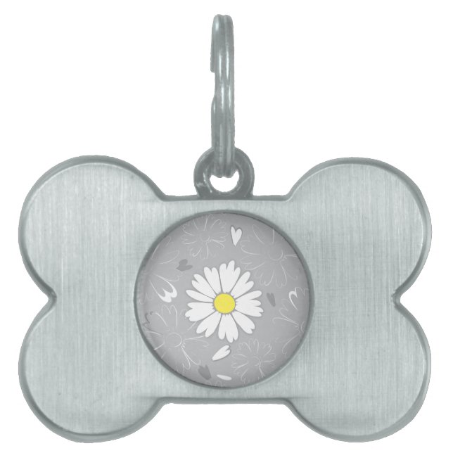 Médaillons Pour Animaux Domestiques Fleur marguerite d'Eilin (Devant)