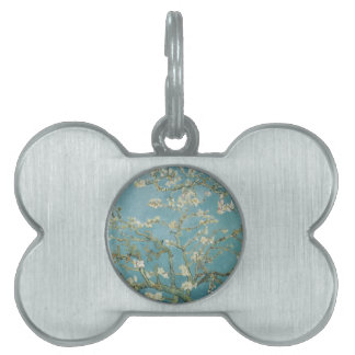 Médaillons Pour Animaux Domestiques Fleurs Gogh Branches Fleurs d'amandier Nature