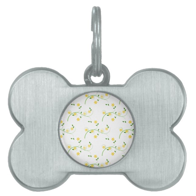 Médaillons Pour Animaux Domestiques Flore et Fleurs (Devant)