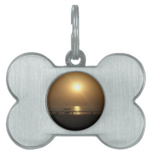 Médaillons Pour Animaux Domestiques Golden Summer Sunset Réflexion sur la plage