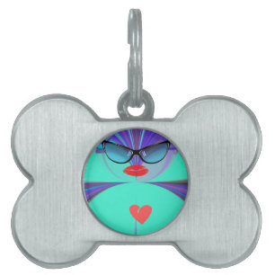 Médaillons Pour Animaux Domestiques Heart Selfie