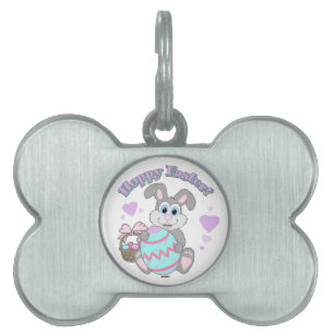 Médaillons Pour Animaux Domestiques Hoppy Easter ! Bunny Easter