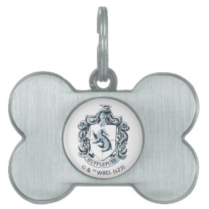Médaillons Pour Animaux Domestiques Hufflepuff Crest Blue