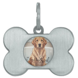 Médaillons Pour Animaux Domestiques ID Tags Golden Retriever