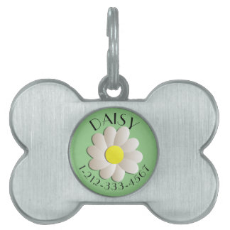 MÉDAILLONS POUR ANIMAUX DOMESTIQUES IDENTIFICATION FLORALE PERSONNALISÉE BALISE DE CHI