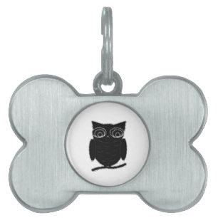 Médaillons Pour Animaux Domestiques Inkblot Owl