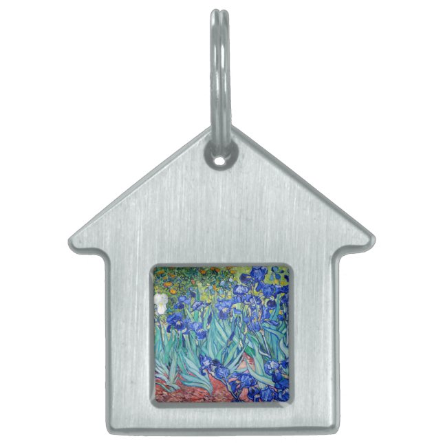Médaillons Pour Animaux Domestiques Irises Vincent van Gogh (Devant)