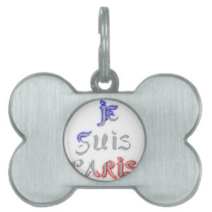 Médaillons Pour Animaux Domestiques Je Suis Paris I Love Paris Texte Art Imprimer