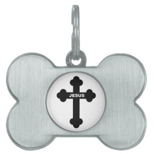 MÉDAILLONS POUR ANIMAUX DOMESTIQUES JESUS CROSS