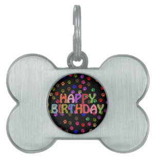 Médaillons Pour Animaux Domestiques Joyeux anniversaire