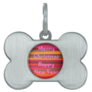 Médaillons Pour Animaux Domestiques Joyeux Noël Bonne année Collection