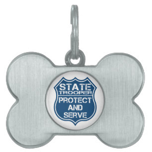 Médaillons Pour Animaux Domestiques La police de soldat de la cavalerie d'état Badge