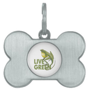 Médaillons Pour Animaux Domestiques Live Green
