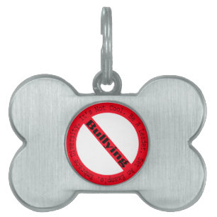 Médaillons Pour Animaux Domestiques Logo de lutte contre l'intimidation par Shirley Ta