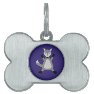 Médaillons Pour Animaux Domestiques Loup de Halloween Mignon et Effrayant