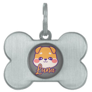Médaillons Pour Animaux Domestiques Luna le chien