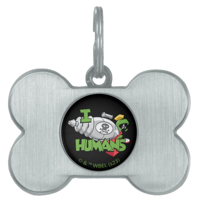 Médaillons Pour Animaux Domestiques MARVIN THE MARTIAN™ I Laser Humains (Devant)