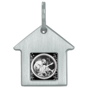 Médaillons Pour Animaux Domestiques Merlin imaginaire Art Nouveau