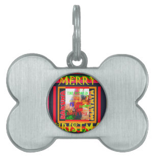 Médaillons Pour Animaux Domestiques Merry Christmas The world around me is happy to ha