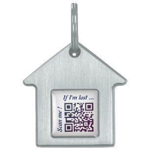 Médaillons Pour Animaux Domestiques Modèle de code QR
