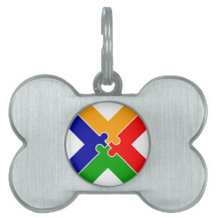 Médaillons Pour Animaux Domestiques Monogramme Lettre X Puzzle