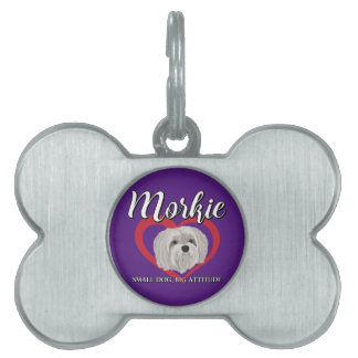 Médaillons Pour Animaux Domestiques Morkie - Petit chien, grande attitude - 3