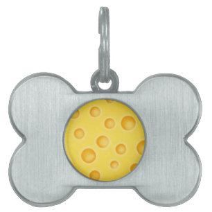 Médaillons Pour Animaux Domestiques Motif de texture au fromage suisse