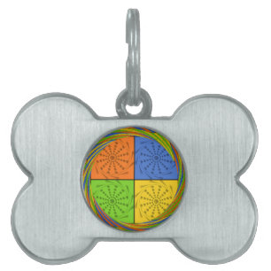 Médaillons Pour Animaux Domestiques Motif en tissu égyptien sans couture