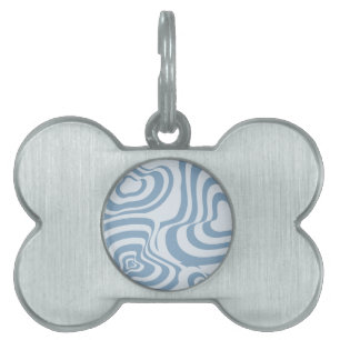 Médaillons Pour Animaux Domestiques Motif Super Y2K rétro bleu