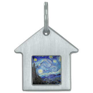 Médaillons Pour Animaux Domestiques Night Starry Night