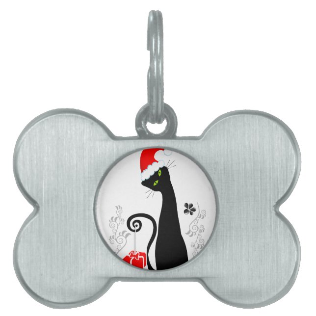 Médaillons Pour Animaux Domestiques Noël moderne Kitty (Devant)