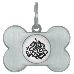 Médaillons Pour Animaux Domestiques Odin montant l'étiquette de chien de Sleipnir