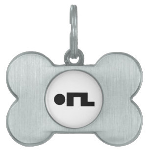 Médaillons Pour Animaux Domestiques ORZ Emoticon Kaomoji Emoji