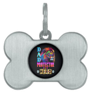 Médaillons Pour Animaux Domestiques Papa Protector Hero