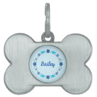 Papillons et Fleurs de Bébé Garçon Bleu Personnali