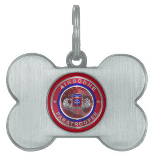 Médaillons Pour Animaux Domestiques Parachutiste de la 82e division aéroportée