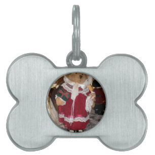 Médaillons Pour Animaux Domestiques Patinage de Noël Collection d'ours en peluche.