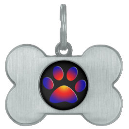 MÉDAILLONS POUR ANIMAUX DOMESTIQUES PAW COLORÉ