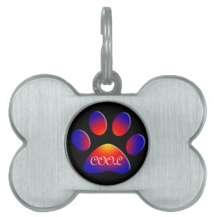 MÉDAILLONS POUR ANIMAUX DOMESTIQUES PAW COLORÉ
