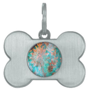 Médaillons Pour Animaux Domestiques Peinture florale