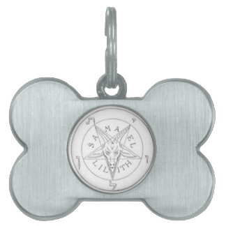 Médaillons Pour Animaux Domestiques Pentagone étoilé satanique 2