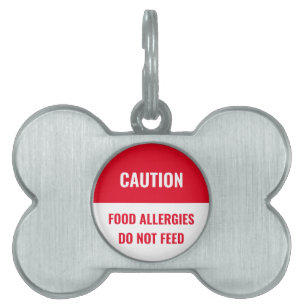 Médaillons Pour Animaux Domestiques Personnaliser, personnaliser le chien blanc rouge