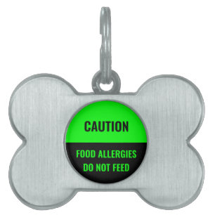 Médaillons Pour Animaux Domestiques Personnaliser, personnaliser le chien vert noir No
