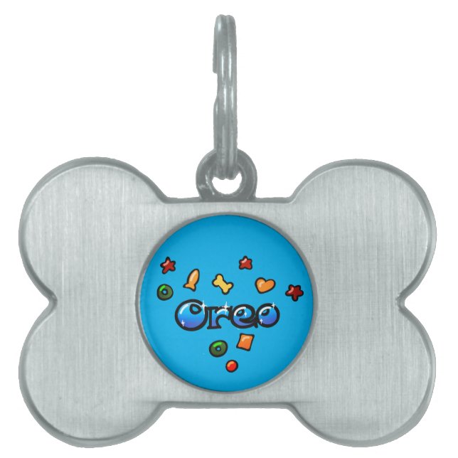 Médaillons Pour Animaux Domestiques Pet's name Oreo croquettes (Devant)