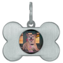 Photo de nom de chien personnalisé moderne