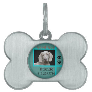 Médaillons Pour Animaux Domestiques Photo personnalisée de chien