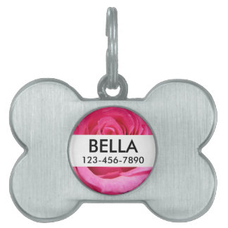 Médaillons Pour Animaux Domestiques Photo Pink Rose Wedding