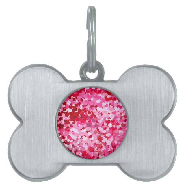 Médaillons Pour Animaux Domestiques Pink Confeti (Devant)